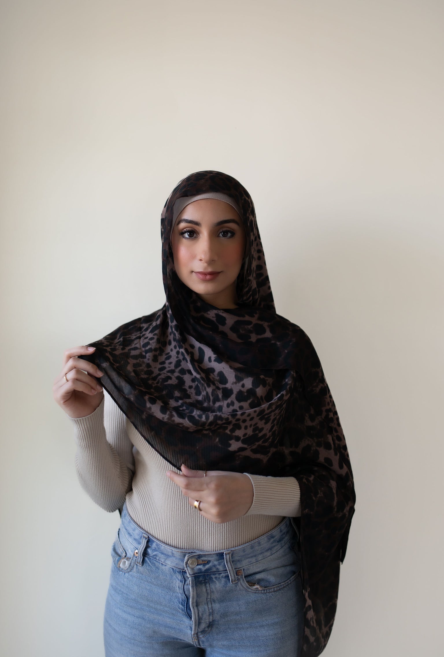 Leopard Print Modal Hijab