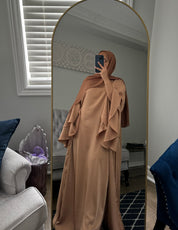 Aafia Gold Abaya Set