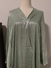 Sage Shimmer Abaya