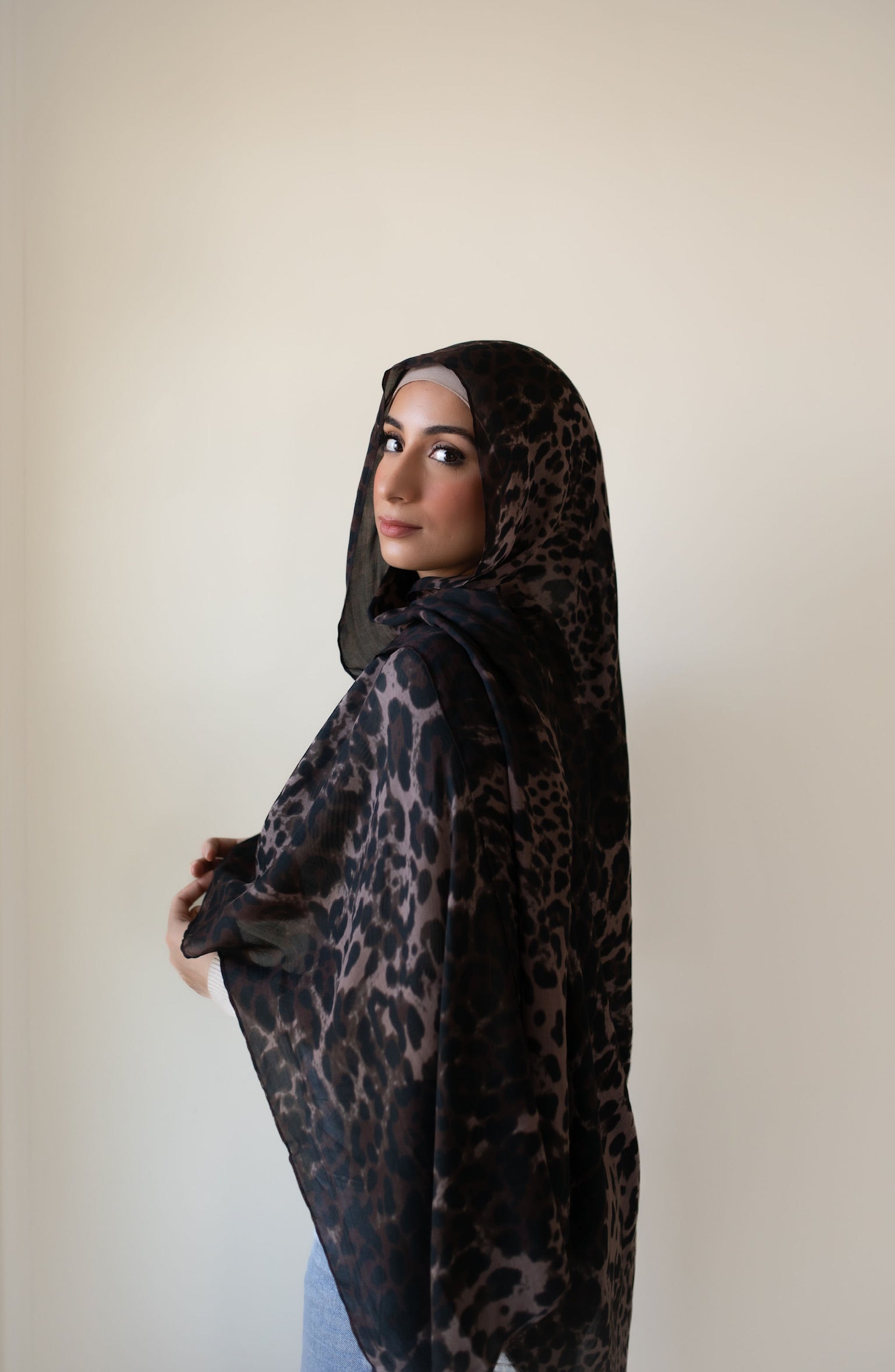 Leopard Print Modal Hijab